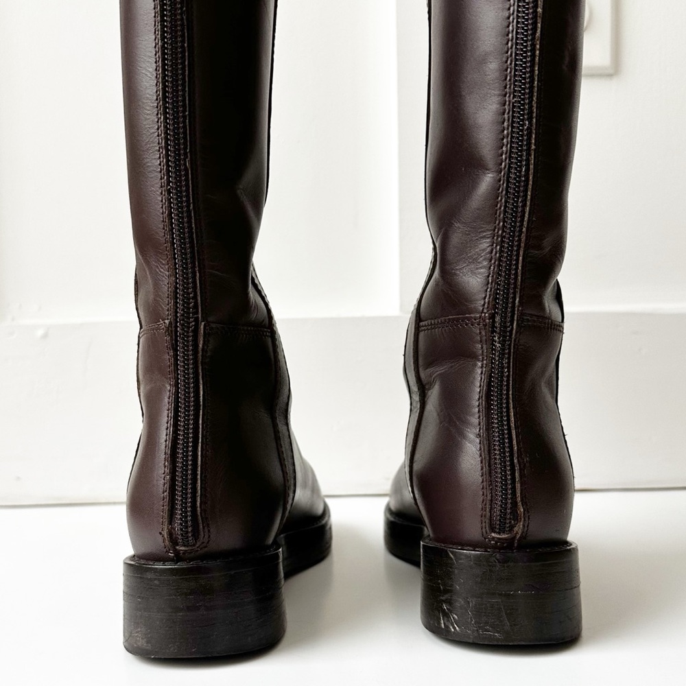 J CREW brown leather Berkeley riding boots - Picture 7 of 12